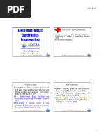 EIE101R01: Basic Electronics Engineering: Textbook and Materials