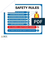 site safety rules-English