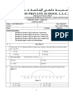 PERIODIC TEST - 2 (2022-23) Sample Paper Subject: MATHEMATICS Grade: 7 Max. Marks:35 Time: 1 Hour 20 Min Name: Section: Roll No