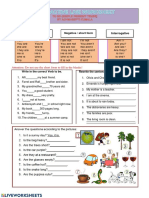 Affirmative / Short Form: Attention: Do Not Use The Short Form To Fill in The Blanks!