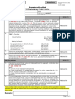 Procedure Checklist