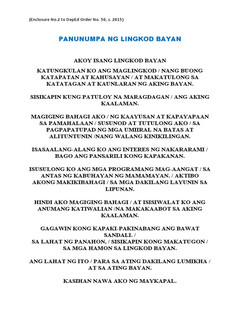 Panunumpa ng mga guro pdf