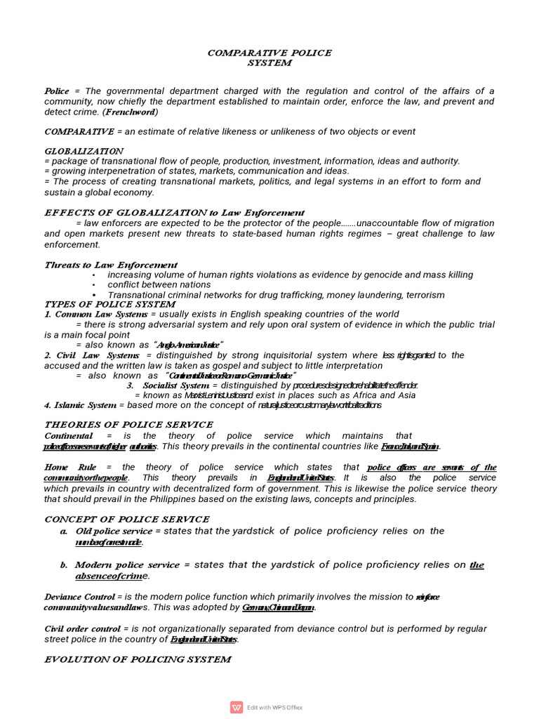 Laos Police System Overview | PDF | Police | Inspector