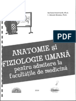 Anatomie Si Fiziologie Umana Pentru Admitere La Facultatile de Medicina Partea 1 Anatomia Omului