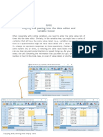 Spss Copying and Pasting Into The Data Editor and Variable Viewer