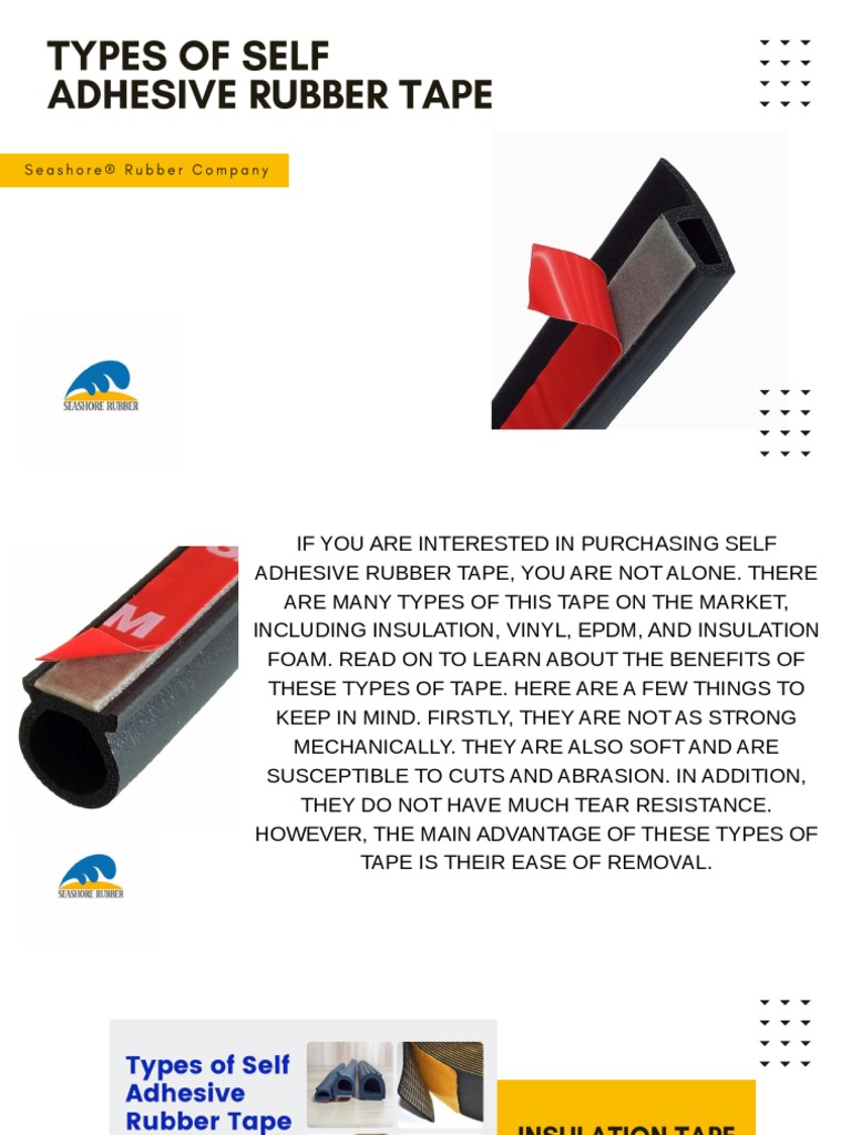 Types of Self Adhesive Rubber Tape | PDF