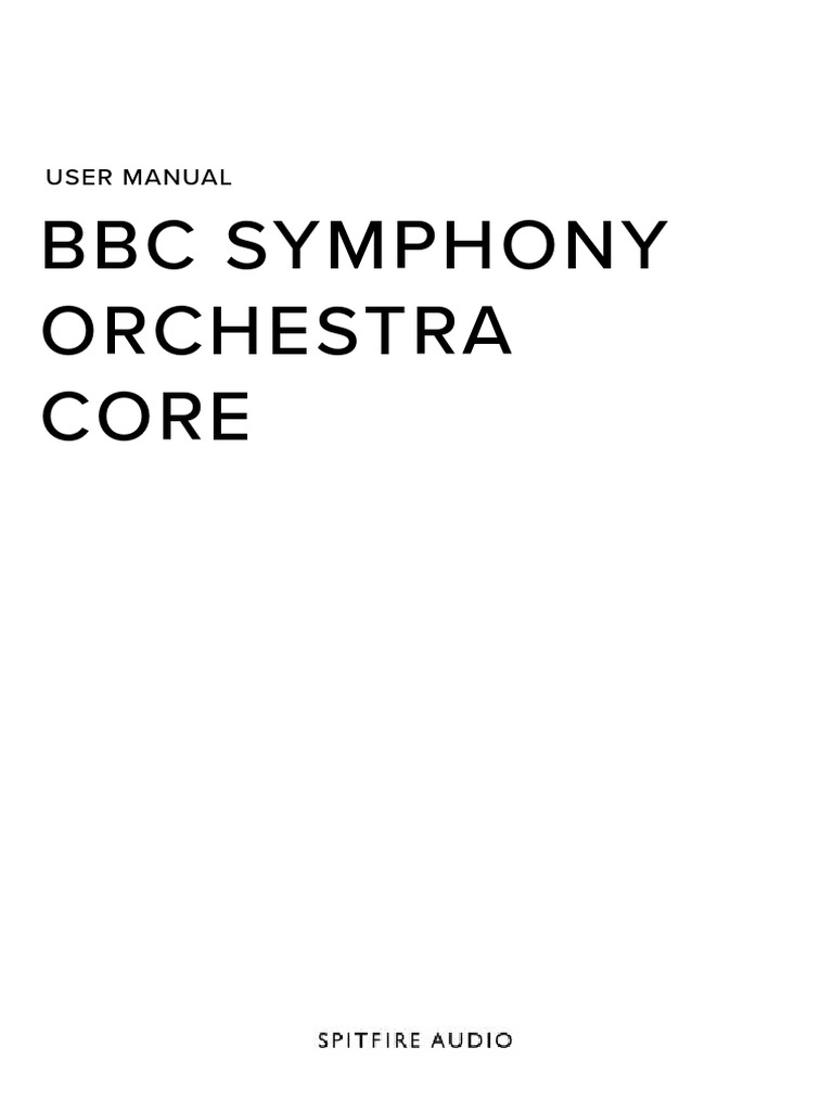 BBC Symphony Orchestra Core Manual | PDF | Orchestras | Violin