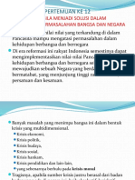 Pertemuan Ke 12 Sebagai Solusi Dalam Penyelesaikan Permasalahan Bangsa Dan Negara