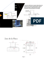 Área y espesor de placas de base para columnas