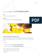 EPO - How To Apply For A European Patent - Supplementary