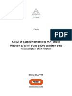 Calcul Et Comportement Des Matériaux - Initiation Au Calcul D'une Poutre en Béton Armé