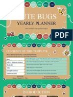 Cute Bugs Yearly Planner by Slidesgo