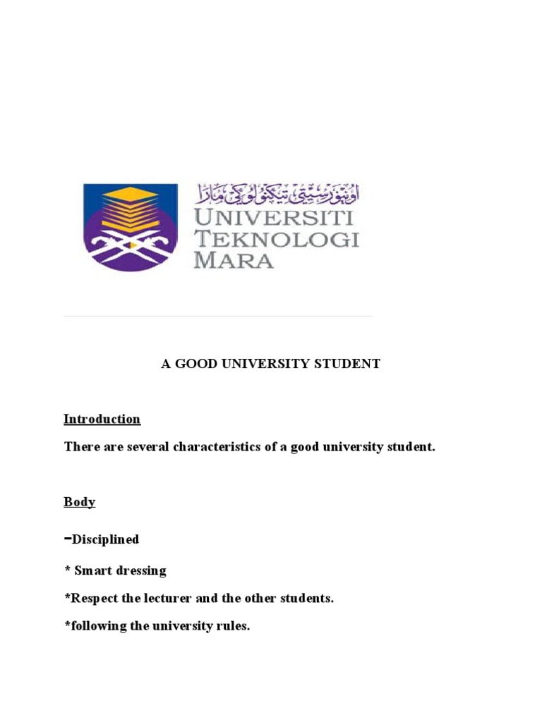 Traits of a Successful University Student | PDF