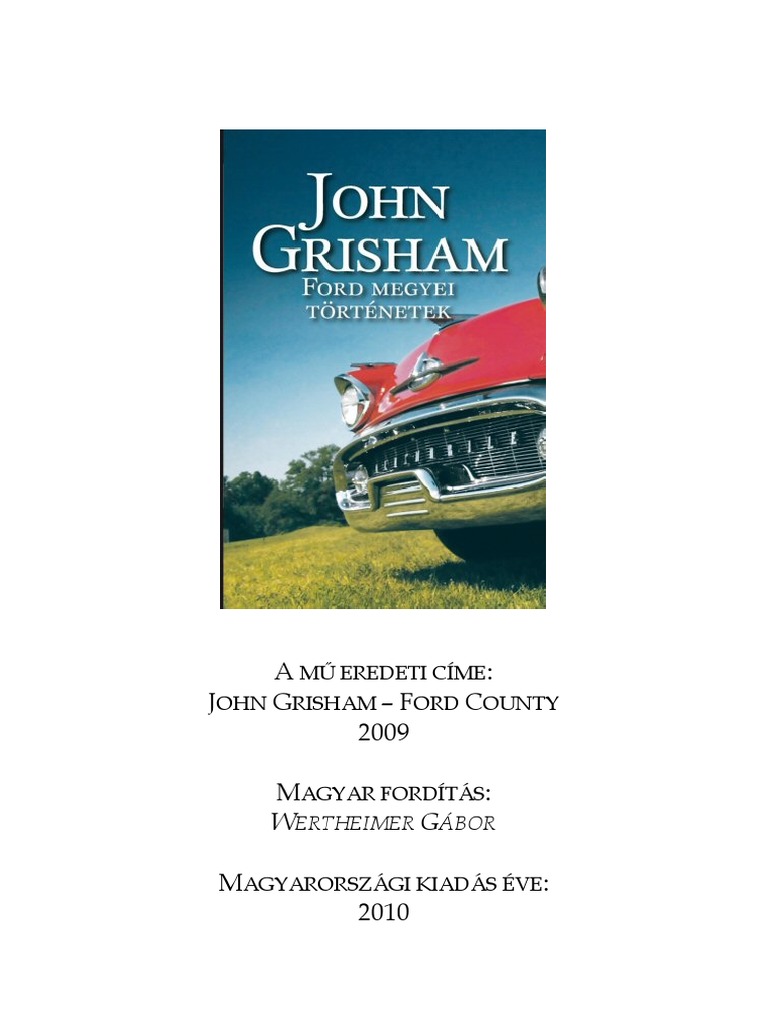 John Grisham - Ford Megyei Történetek | PDF