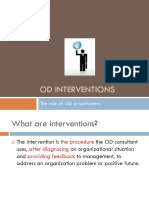 Od Interventions: The Role of OD Practitioners