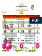 Single Class Program 20i-2020