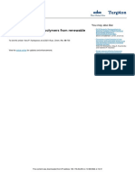 Furan Monomers and Polymers From Renewable Plant Biomass