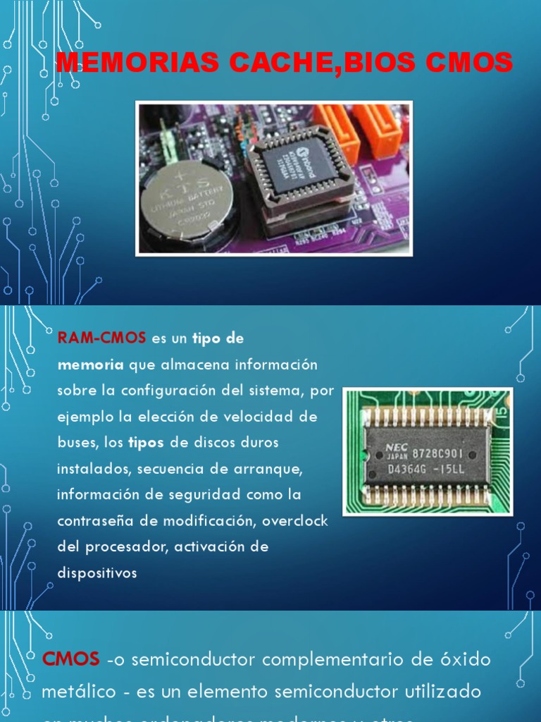 Memorias de Un Ordenador, Cache, BIOS, Ram, Rom | PDF | Bios | Disco duro