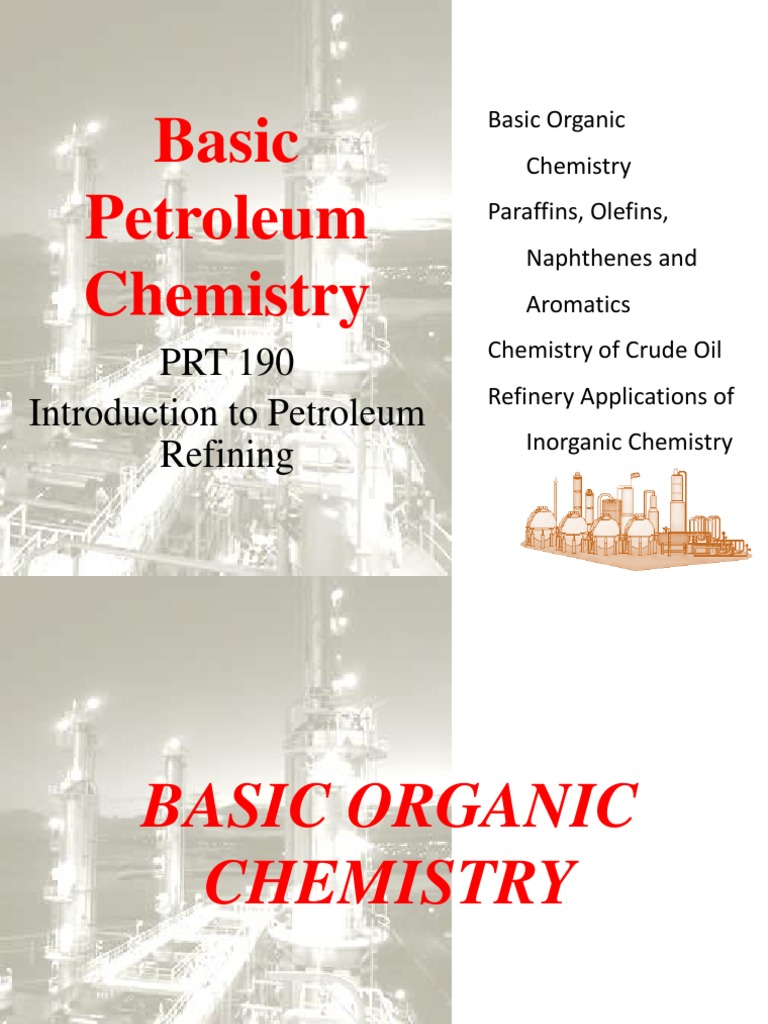 Basic Petroleum Chemistry PDF | PDF | Carbon | Chemical Bond