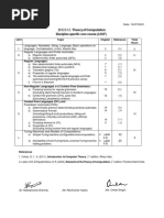 Discipline Specific Core Course (LOCF) : BHCS 12 - Theory of Computation