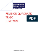 2024revision Quadratic Trigo Problems From 2022 June Mains