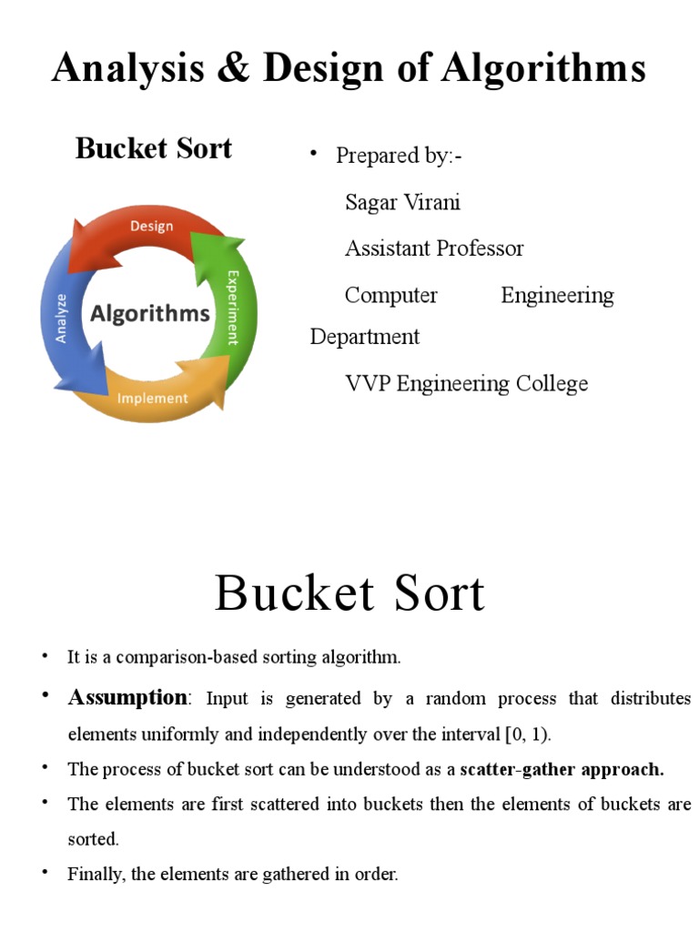An InDepth Explanation of Bucket Sort, a ComparisonBased Scatter