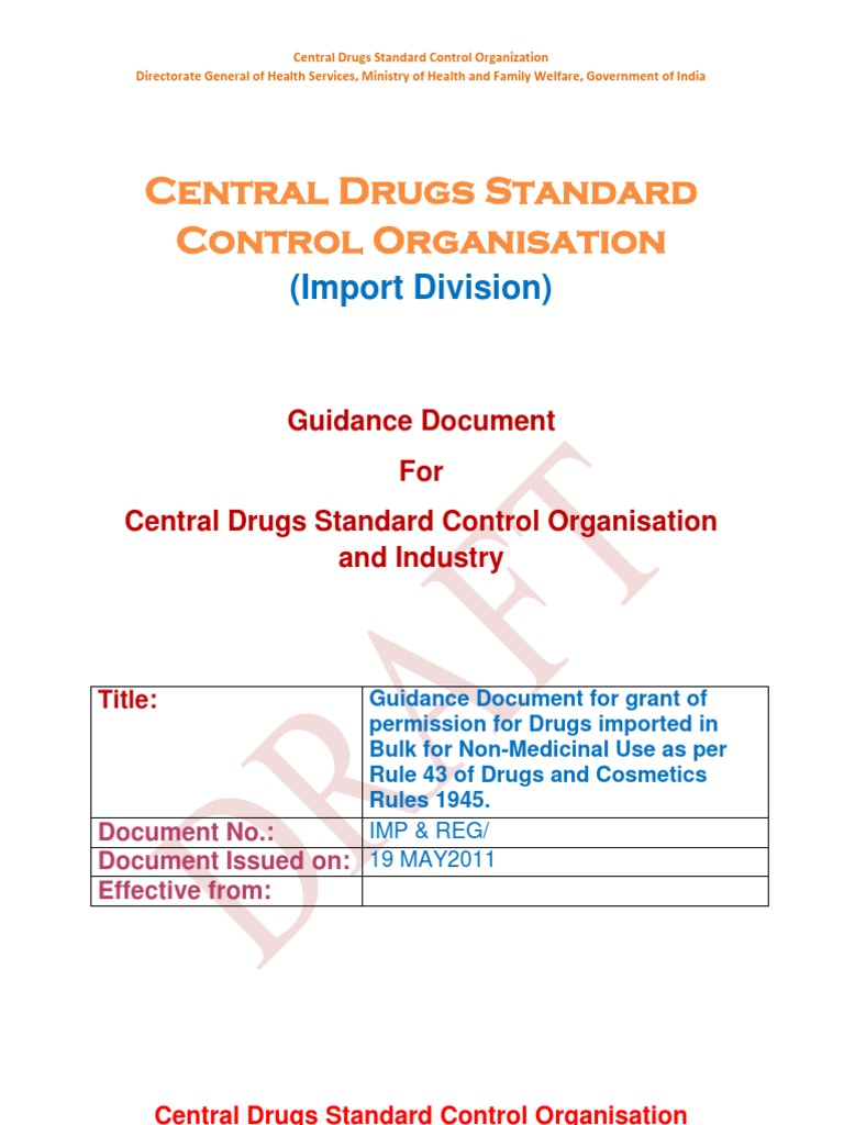 Guidance Doc On Rule 43 | PDF | Pharmaceutical Drug | Animal Feed