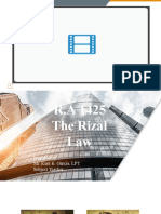 Rizal Law Mandates Study of Jose Rizal