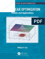 Fox W. Nonlinear Optimization. Models and Applications 2021