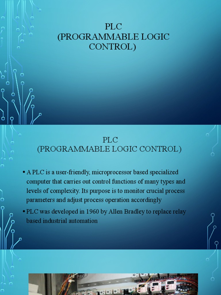PLC (Programmable Logic Control) | PDF | Programmable Logic Controller ...