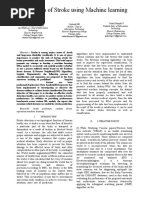 Prediction of Stroke Using Machine Learning
