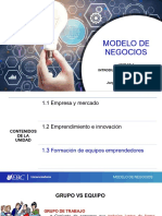 MODELO DE NEGOCIOS-UNIDAD 1.3 - Equipos Emprendedores