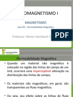 Eletromagnetismo I - Aula 05 - Permeabilidade Magnética