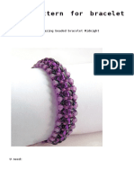 Free Pattern For Amazing Beaded Bracelet Midnight