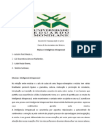 Música e inteligência intrapessoal na Licenciatura em Música