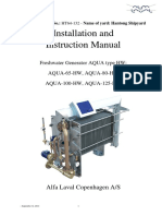 Installation and Instruction Manual: Alfa Laval Copenhagen A/S