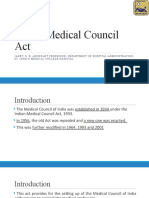  Indian Medical Council Act