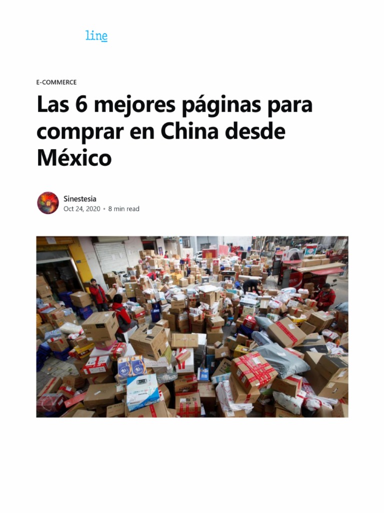 Las 6 Mejores Páginas para Comprar en China Desde México PDF