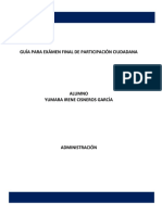 Guía para El Exámen Final de Partcipación Ciudadana.