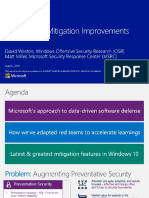 BHUSA16 Weston Miller Windows 10 Mitigation Improvements