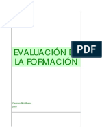 Evaluacion de la formacion, Ruiz 2004