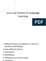 R.2 Affective Factors in Language Learning