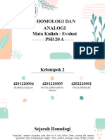 Kelompok 2 - Homologi Dan Anal0gi - Evolusi - PSB 20 A