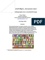 The bookshelf L TEX2ε document class: Turn your bibliography into a bookshelf image