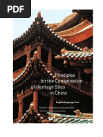 Agnew, N. y Demas, M. Principles for Conservation Heritage Sites in China. 2004