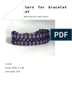 Free Pattern For Beaded Bracelet Dark Violet
