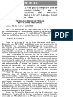 R.M.N - 100-2009-PRODUCE-Medidas Ordenamiento Actividad Extractiva Anchoveta Por Artesanales