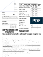 Booking Form 2011 - Website