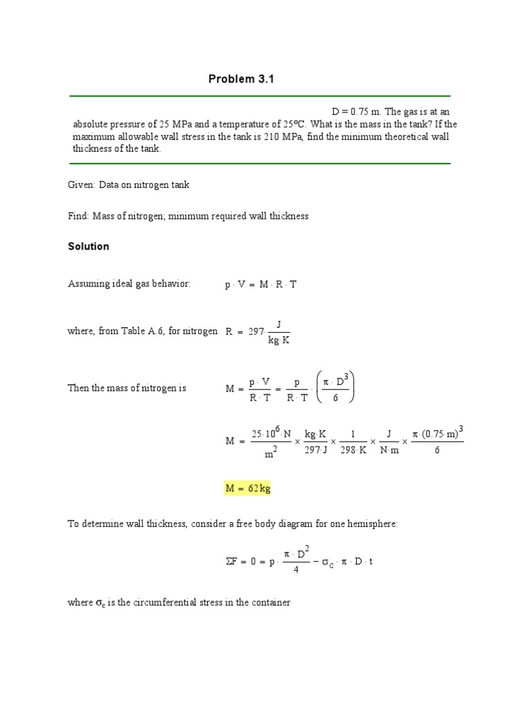 4800755 Introduction Fluid Mechanics Solution Chapter 03 | Atmospheric  Pressure | Pressure