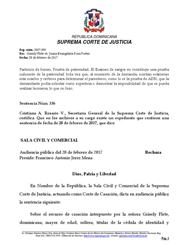 SD Sentencia Del 28 de Febrero 2017 | PDF | Sentencia (ley) | República